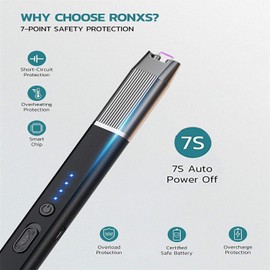 Encendedor Eléctrico Recargable Sin Llama, Encendedor de Plasma Seguro y Portátil, carga USB, adecuado para velas, estufa de gas, barbacoa de camping