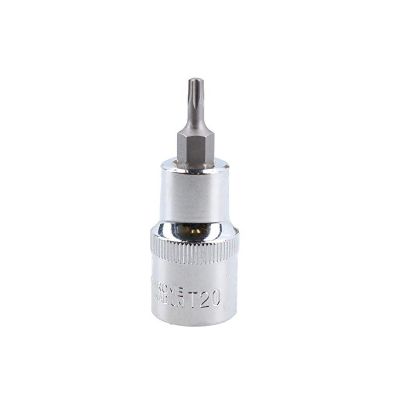 T20 Male Torx Bit Star Socket 1/2" Drive Standard Internal