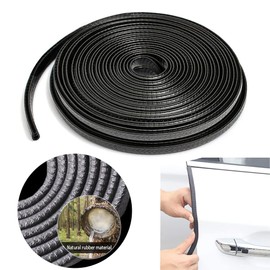 KWTORFIA 16.4 Ft(5M) Car Door Edge Guard,No Glue Door Sill Protector Universal Black Rubber U Shape Automotive Door Edge Protector Strip Door Seal Edge Guards Fit for SUV,Sedan,MPV,Boats