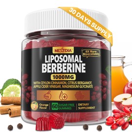 Nextdia Berberine Gummies 200mg, 2 Pack