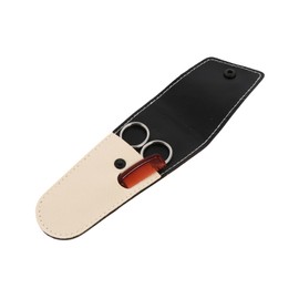 Baluue 3 Sets Pcs Beard Scissors and Comb Set Stainless Steel Scissor with Storage Bag for Nose Hair Trimming and Beard Grooming