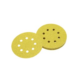 Dewalt DT3108-QZ Sanding Sheets, Multi Purpose, Round, Velcro, 320 g (Pack of 10)