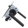 House Door Handle Lock Aluminum Black Antioxidant Coating Shock Resistance