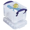 Really Useful Plastic Storage Box 0.14 Litre Clear (Pack of