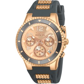 Invicta Women's 24189 BLU Analog Display Quartz Two Tone Watch, Rose Gold, 39 mm, Quartz Watch