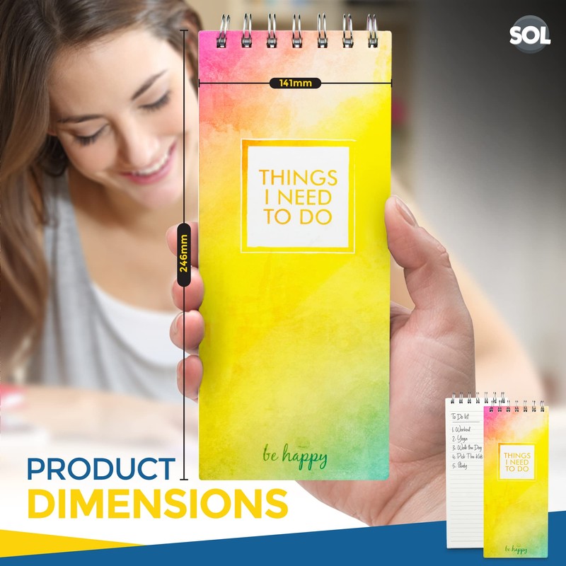 SOL To Do List Notebook, Hardback | 80 Sheets |
