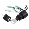 Key Switch 87-19674A1 - Boat Engine Ignition Key Switch for