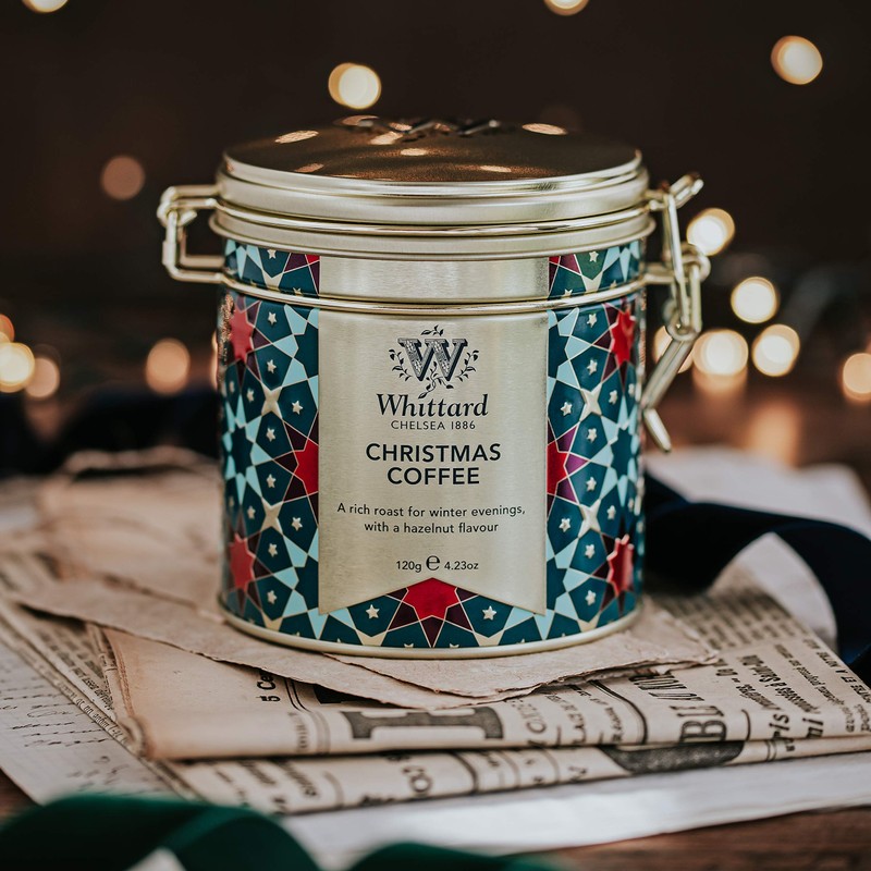 Whittard of Chelsea - Christmas Coffee Clip Top Tin -