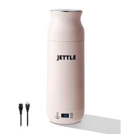 Jettle Electric Kettle - Travel Portable Heater for Coffee, Tea, Milk - Color: White