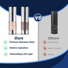 HomeHacks 2 Pack Upgraded 95ml Rechargeable Electric Salt and Pepper