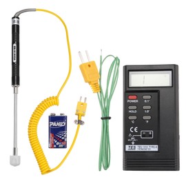 QUARKZMAN Digital Thermocouple Thermometer K-type Temperature Meter High Accuracy (-50 to 1300 C) with Surface Thermocouple Probe NR-81532A