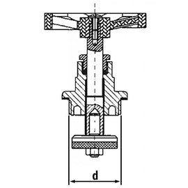 1 1/4" (5/4") Brass Wheel Gate Valve Head Replacement for Water and Heating Purposes
