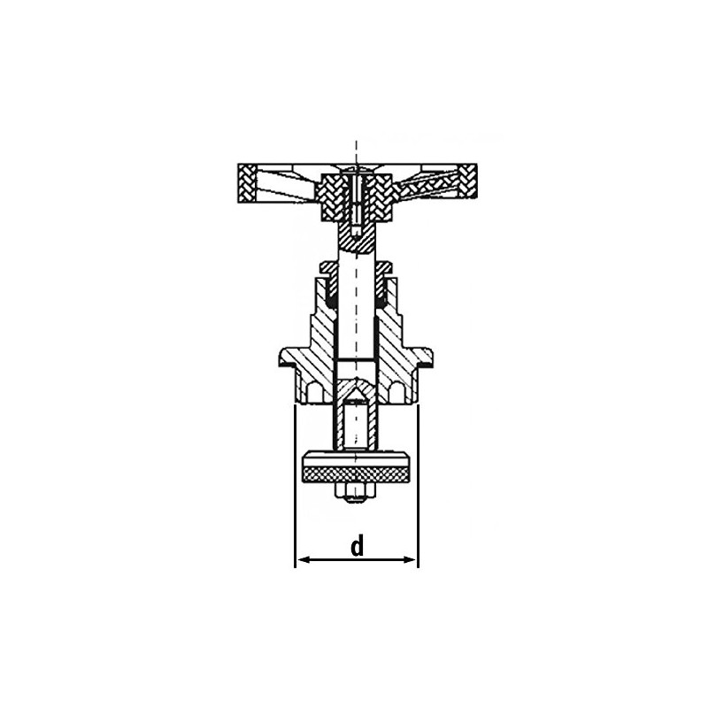 1 1/4" (5/4") Brass Wheel Gate Valve Head Replacement for