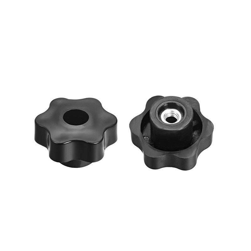 uxcell Clamping Handle Screw Knobs Handle M8 Threaded Through Hole