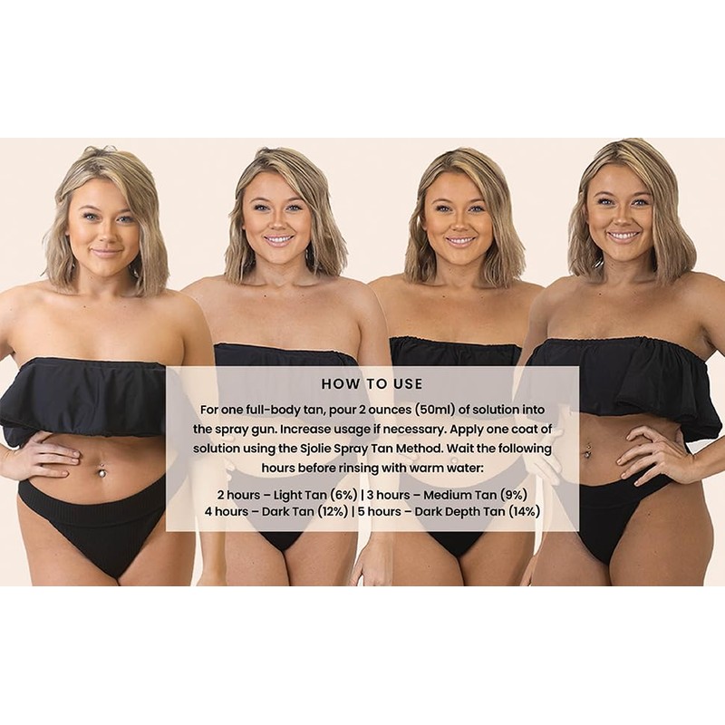 SJOLIE Rapid Spray Tan Solution - Luxe Ultra One Hour