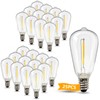 Abeja 25 Pack ST38 LED Replacement Bulbs, E12 0.6W Shatterproof