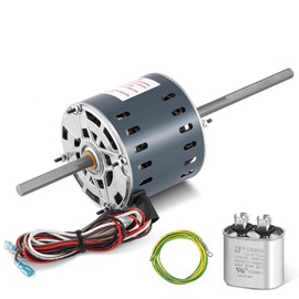 Condenser Fan Motor D1092, 1/3 HP, 115 Volts, 3.4 Amps,1675/1080 RPM, OAO Enclosure, 2-Speed RV Ac Air Conditioner Motor Replaces Fasco D1092, 7184-0156, 7184-0432, 1468-306, 1468-3069, 7855MVA-A11U