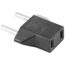 Travel Adaptor for USA Plug in Europe - Perfect for Travel, Black