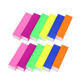 minkissy Nail Art 12pcs Manicure Files Nail Buffing Blocks Sponge Buffer Supplies