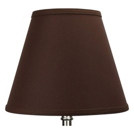 FenchelShades.com Lampshade 6" Top Diameter x 11" Bottom Diameter x 9" Slant Height with Washer (Spider) Attachment for Lamps with a Harp (Linen Coffee)