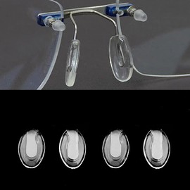 Eyeglasses Nose Pads Push in Rimless Frameless Glasses Frames Replacement for Silhouette Frames Eyewear Pieces