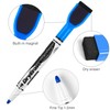 Autoau Whiteboard Marker 12 Colours Magnetic Dry Foil Pen Wipe