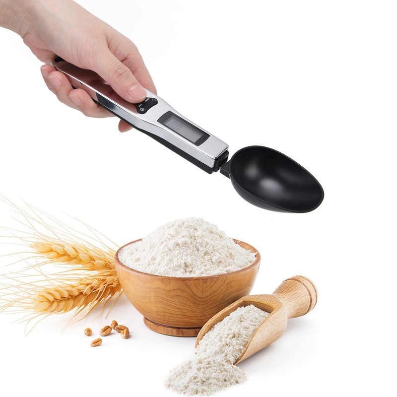 Cuchara Medidora Electrónica, Báscula de Cuchara Digital Precisa con Pantalla