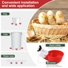 Psarnuk Chicken Waterer Cups (16 Pack/Red) - DIY Automatic Large