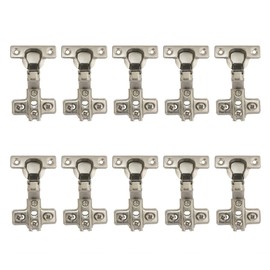 LIKERAINY 95 Degree Centre Stop Hinge 26 mm without Damper for Furniture Kitchen Cabinet Wardrobe Cabinet Door Automatic Hinge Half Present Hinges Pack of 10