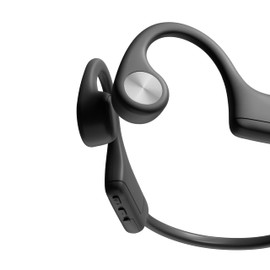 Sudio B4 Midnight Black - the active bone conduction earbuds. Made of recycled plastic. Open ear buds, long playing time of 12 hours, resistant to sweat and splash water, Bluetooth 5.4