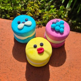 UnKnown Oahu Natural Clay Soap Making Kit of 2 DIY Educational Macaron Macaron Soap Making Kit of 2 / 오하우 천연 클레이 비누 2개 만들기 키트 DIY 교육용 마카롱 마카롱 비누 2개 만들기 키트