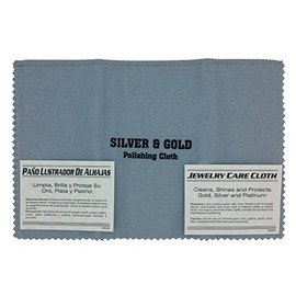 888 Display Exclusive 10" x 12" Grey Polishing Cloth for Silver, Gold, Brass & Most Other Metals