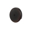 CalcMetal Single Hole Bathtub Drain Overflow Plate with One Matching