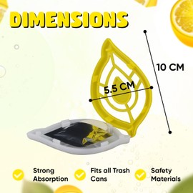 SRV Hub® 4X Mülltonnen-Lufterfrischer, Geruchsentferner, Mülltonnen-Deodorizer, verwendbar in kleinen Räumen, Mülleimer, Windelpail, parfümiert, frischer Duft von Lavendel (2X Lavendel und 2X Apfel)