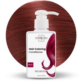 SOVONCARE Semi Permanent Hair Dye Depositing Conditioner, Merlot Color Treatment for Colored Hair, 5.28 OZ, 10 Mins Application, Cruelty-Free