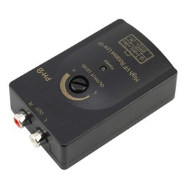 aqxreight Speaker Level Converter, Car Output Stereo Speaker High to Low Level Converter with Delay Function