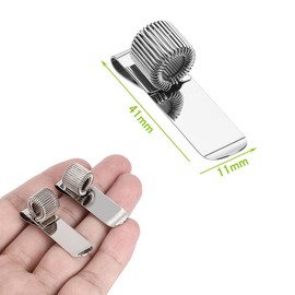 SAMCOS Spring Pen Holder 2 Pcs Fits All Size Pens Clip On Pen Holder Convenient Fashion Portable Hanging Pen Holder (Vertical 1 Hole)