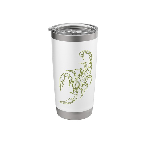 Scorpion sketch lineart ink tattoo style design Stainless Steel Insulated