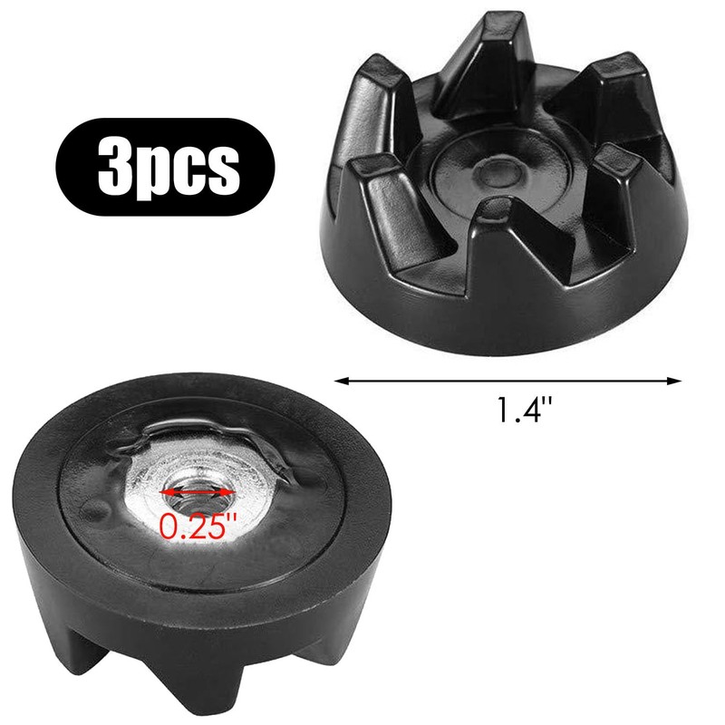 3 x Coupling 9704230, Coupling Driver, Blender Rubber Coupler with