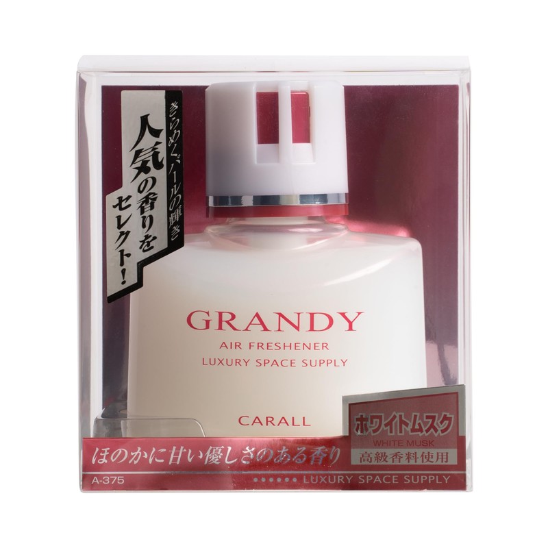 晴香堂(HARUKADO) カーオール 車用 芳香剤 グランディー ホワイトムスク 138ml A-375