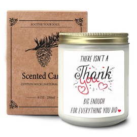 Thank You Gifts Appreciation Gifts for Women Friends Teacher Nurse Doctor Coworkers Employees Staff Hostess, Small Thank You Gifts,There Isn't a Thank You Big Enough Cedar Candle Scented Candles
