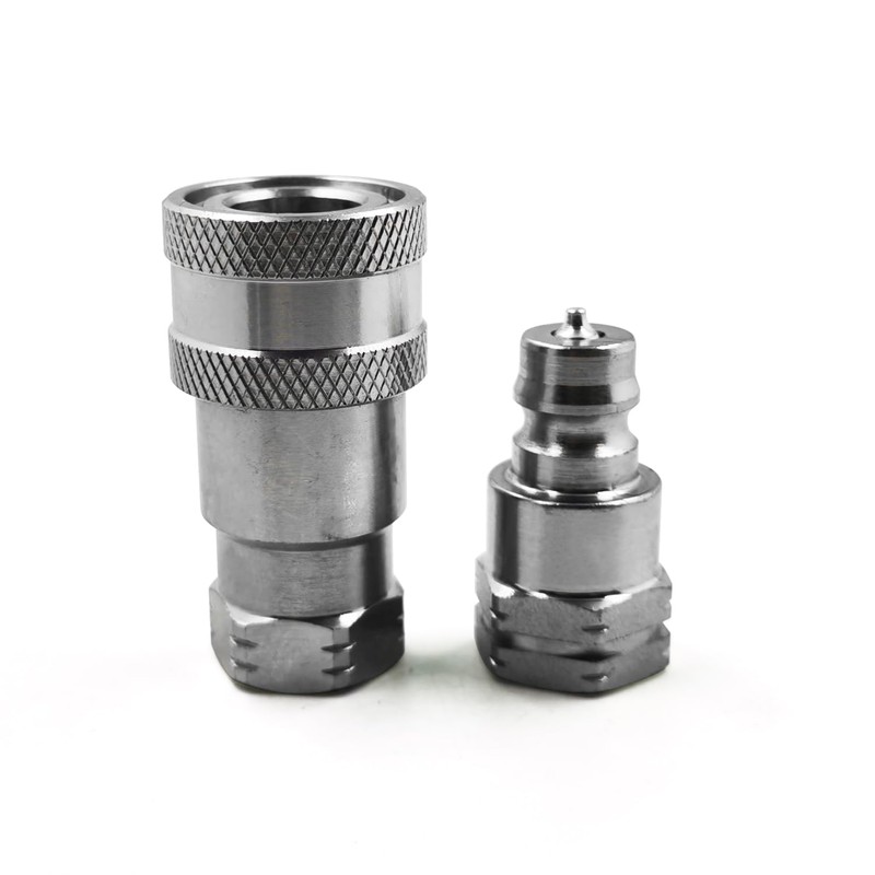 2 sets 1/4" NPT Thread ISO 7241-A Hydraulic Quick Connect