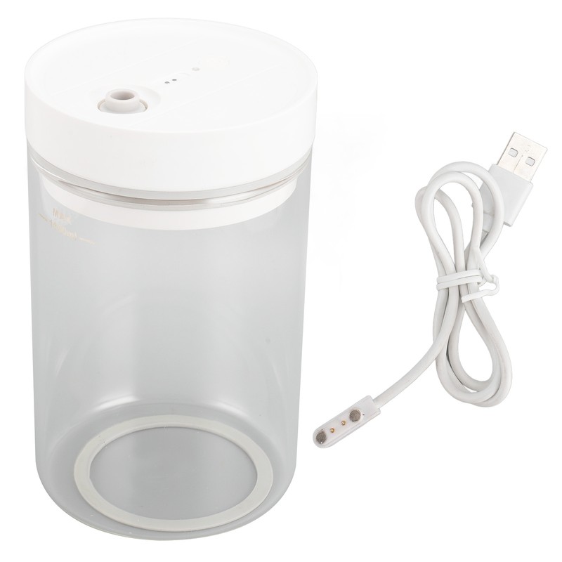1100ml Electric Coffee Canister Glass Vacuum Sealer Jar Lasting Freshness