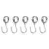 sourcing map 5Pcs Pipe Rod Hooks, Stainless Steel 25mm/0.98" Inner