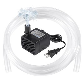 DIANN Mini Submersible Pump Small Fountain Pump 5W 350L/H with 3.3ft Tubing 8x10mm for Aquariums Fish Tank Tabletop Fountain Pet Fountain Indoor or Outdoor Pond Fountain