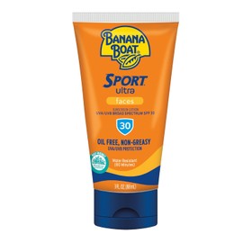 Banana Boat Sunscreen Sport Performance Faces Broad Spectrum Sun Care Sunscreen Lotion - SPF 30, 3 Ounce