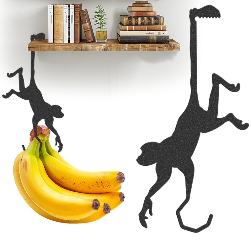 Banana Hanger for Cabinet - Cartoon Banana Hook Under Cabinet