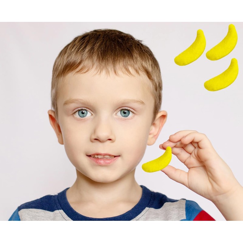 Fruidles Frosted Banana Gummi Candy, Delicious Sugar Coated Fruit Flavors