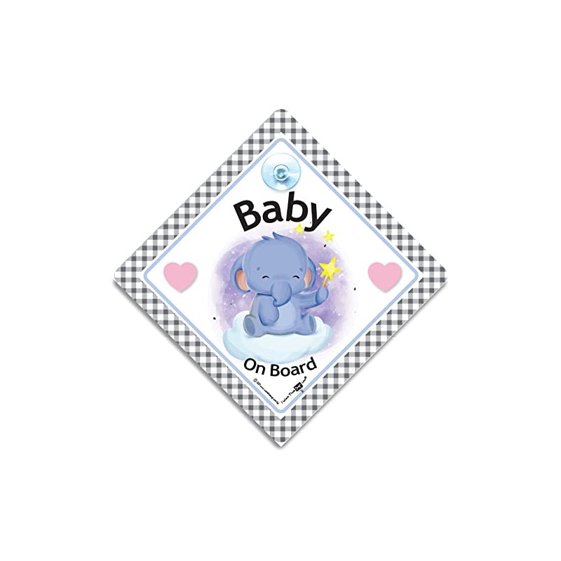 Baby Elephant On Board Sign Elephant Baby On Board Car
