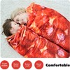 CASOFU Tortilla Throw Blanket, Salami Blanket, Giant Pizza Throw Blanket,